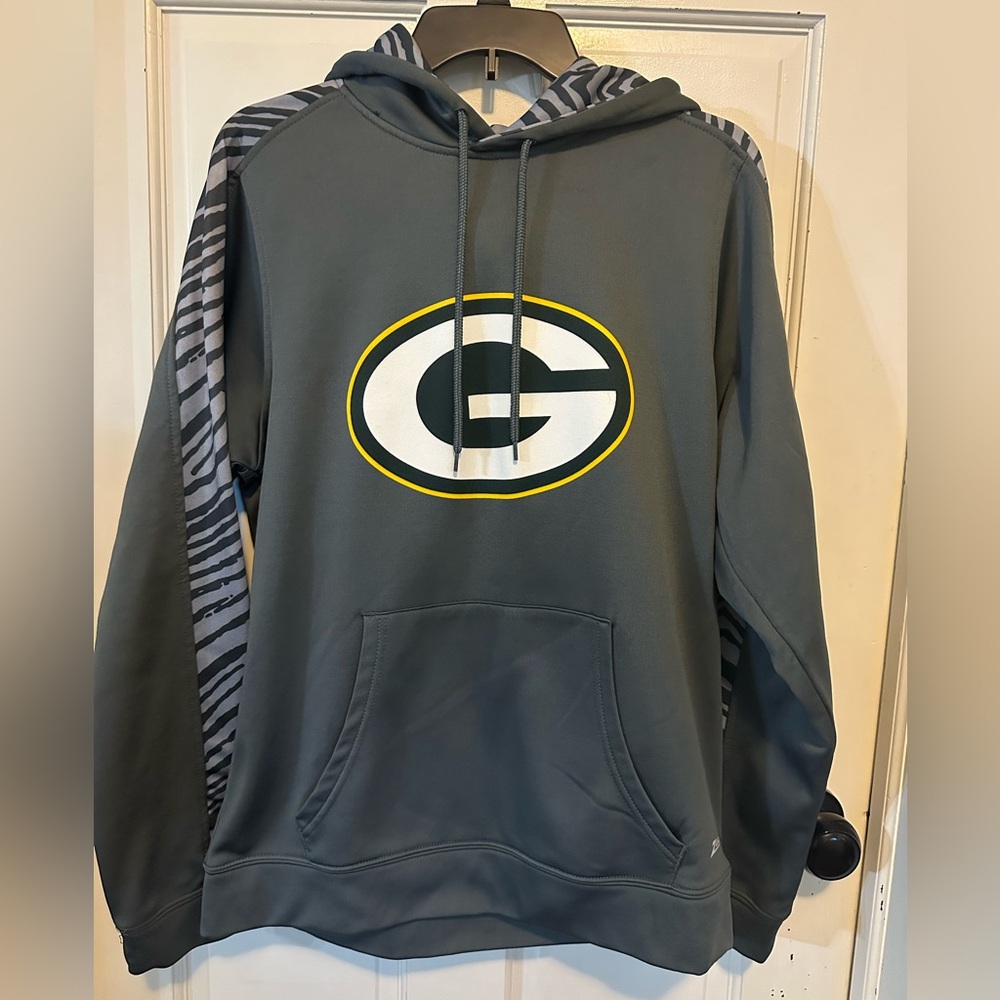 NFL Green Bay Packers "Zubaz" Hoodie NFL Team Apparel‎ Size Medium Pullover
